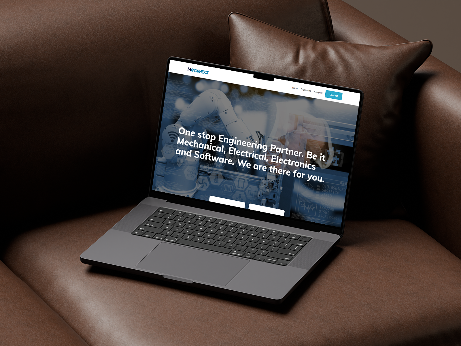 MCONNECT — Engineering & Technology Corporate Website UI project preview
